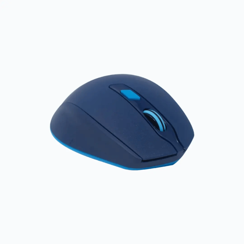Mouse Ergonómico Naceb NA-0119, Inalámbrico, Óptico, 1.600DPI, RF Inalámbrico, Azul