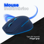 Mouse Ergonómico Naceb NA-0119, Inalámbrico, Óptico, 1.600DPI, RF Inalámbrico, Azul - Imagen 3