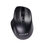 Mouse Ergonómico Naceb NA-0139N, Inalámbrico, Óptico, 1.600DPI, RF Inalámbrico, Negro