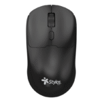 Mouse Ergonómico Stylos STPMOI7B, Inalámbrico, Óptico, 1.600DPI, RF Inalámbrico, Negro - Imagen 3