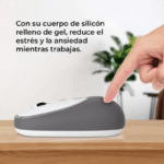 Mouse TechZone Óptico Jelly-Mate, RF Inalámbrico, 1200 DPI, Gris - Imagen 5