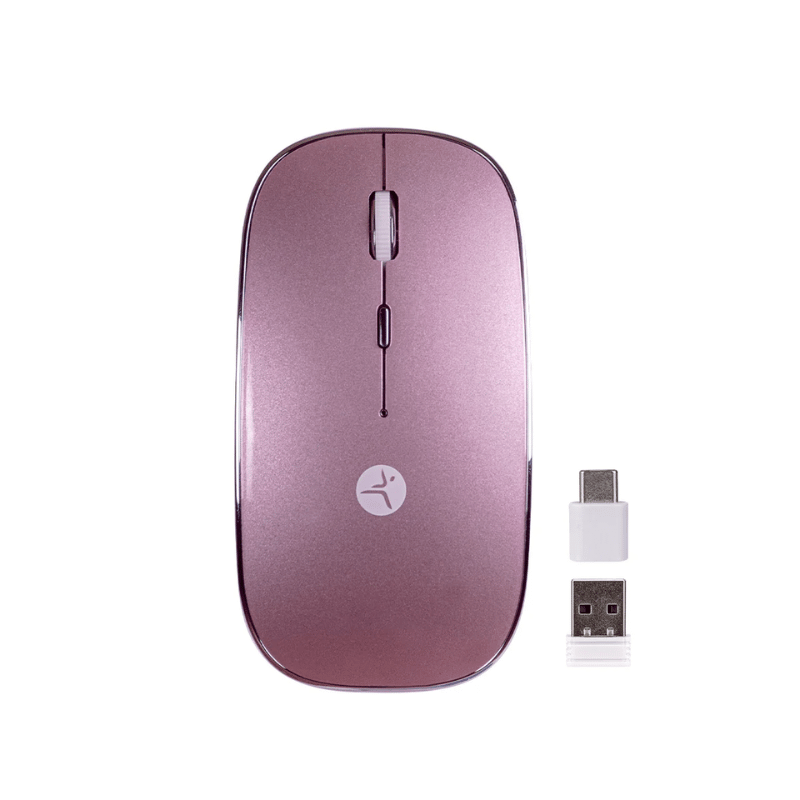 Mouse TechZone TZACMOI27, Inalámbrico, Óptico, 1.600DPI, RF Inalámbrico, Rosa - Imagen 2