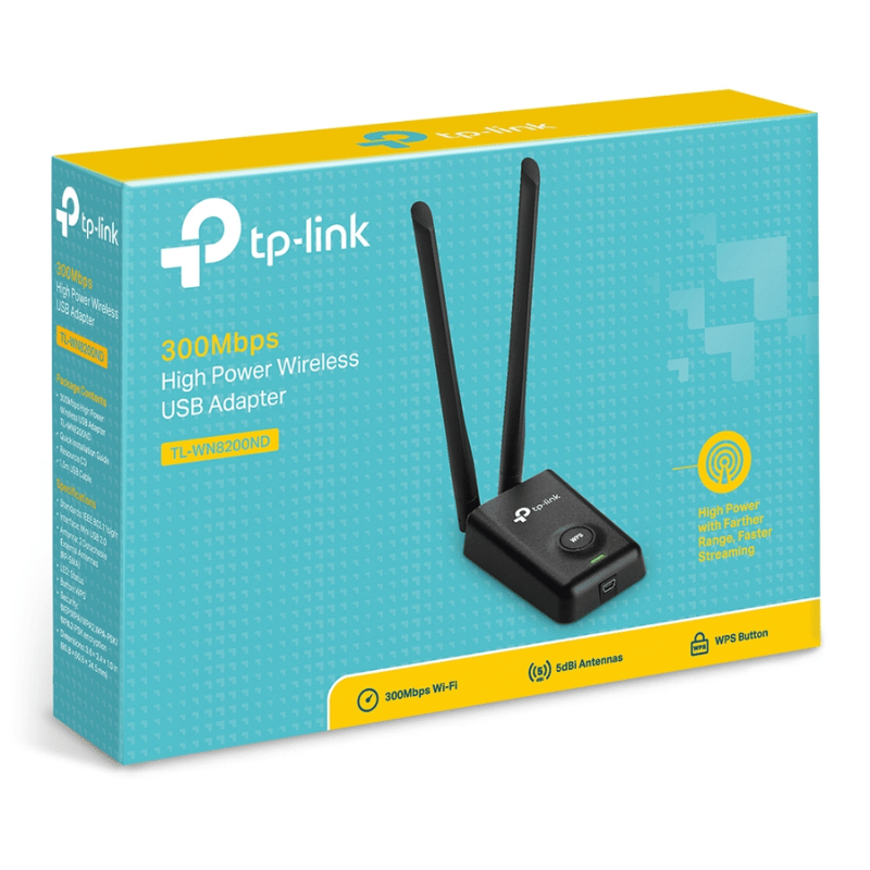 TP-Link Adaptador de Red USB TL-WN8200ND, Inalámbrico, WLAN, 300Mbit/s, Banda 2.4 GHz - Imagen 4