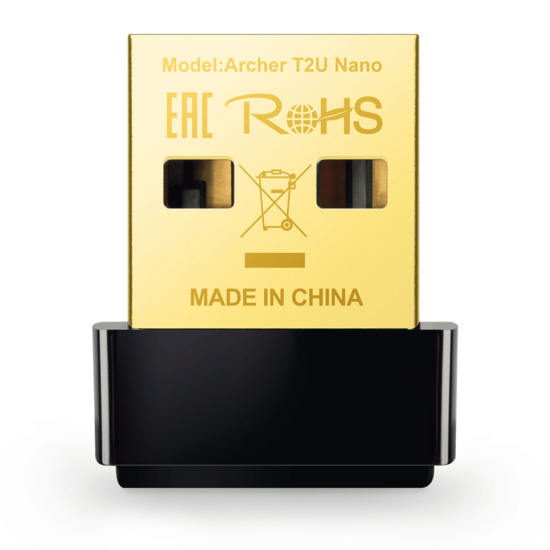 TP-Link Adaptador de Red USB ARCHER T2U NANO, Inalámbrico, WLAN, 633 Mbit/s, Doble Banda 2.4/5 GHz