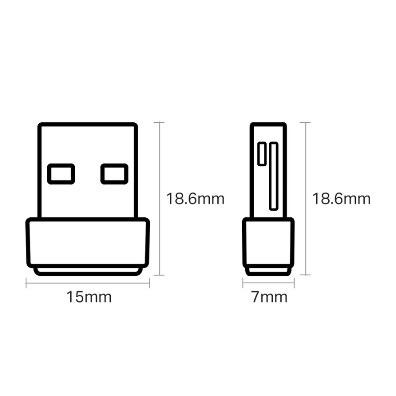 TP-Link Adaptador de Red USB ARCHER T2U NANO, Inalámbrico, WLAN, 633 Mbit/s, Doble Banda 2.4/5 GHz - Imagen 4