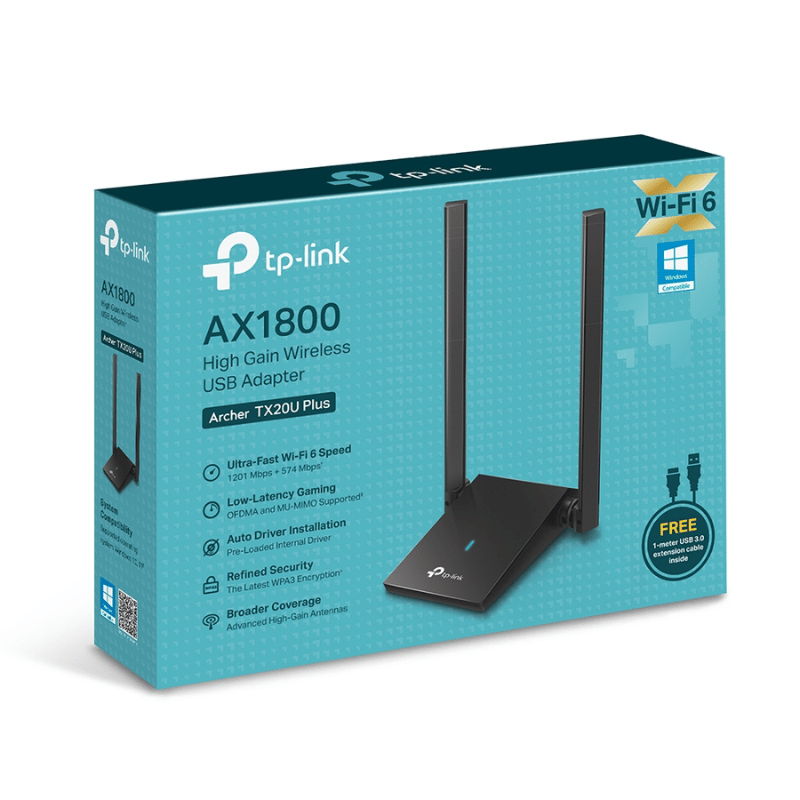 Router TP-Link Ethernet de Banda Dual AX1800 Archer TX20U Wi-Fi 6, Inalámbrico, 1800 Mbit/s, 4x RJ-45, 2.4/5GHz, 2 Antenas Externas - Imagen 6