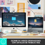 Teclado Logitech MX Keys Mini, Inalámbrico, RF Wireless/Bluetooth, Blanco (Español) - Imagen 5
