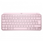 Teclado Logitech Mx Keys Mini, Inalámbrico, RF Wireless/Bluetooth, Rosa (Español)