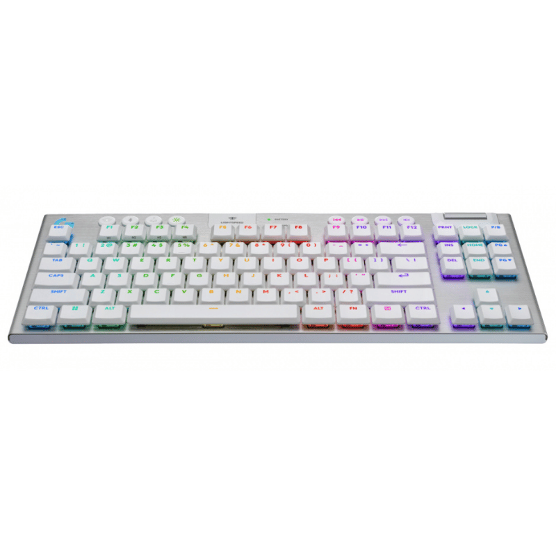 Teclado Gamer Logitech G915 X LightSpeed LED TKL, Teclado Mecánico, Logitech GL Tactile, Inalámbrico, USB/RF Inalámbrico/Bluetooth, Blanco, Inglés - Imagen 2