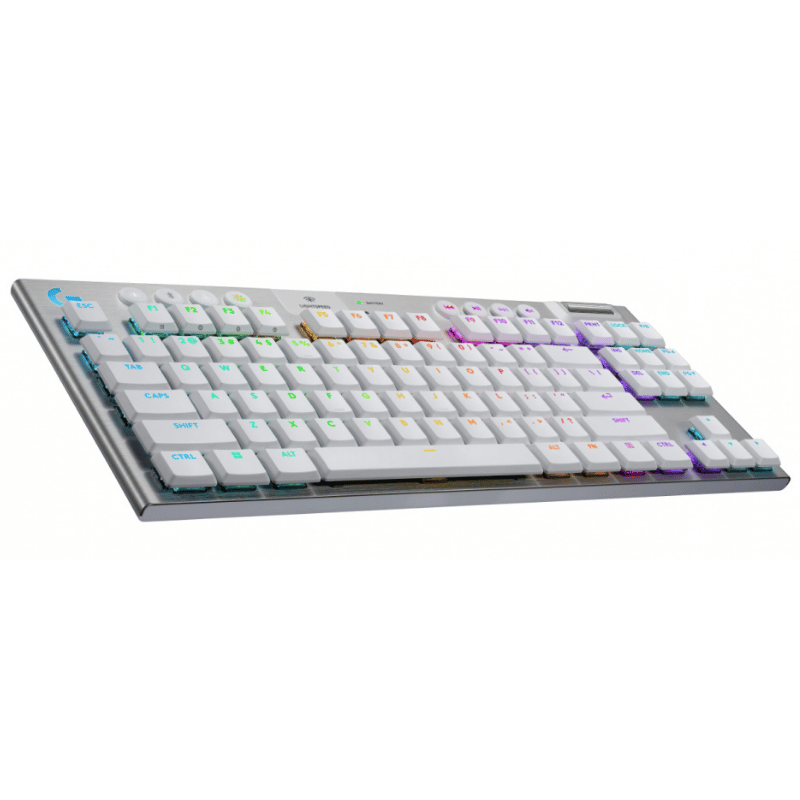 Teclado Gamer Logitech G915 X LightSpeed LED TKL, Teclado Mecánico, Logitech GL Tactile, Inalámbrico, USB/RF Inalámbrico/Bluetooth, Blanco, Inglés - Imagen 3