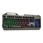 Teclado Gamer Naceb Cyber Steel LED RGB, Alámbrico, USB, Gris, Español - Imagen 4