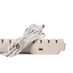 Teclado Gamer Naceb Gray Basilik LED RGB 75%, Teclado Mecánico, Huano Red, Alámbrico, USB, Blanco, Español - Imagen 4