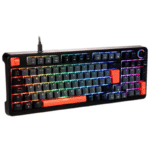 Teclado Gamer Naceb NA-0972G LED RGB, Teclado Mecánico, Cherry MX Brown, Alámbrico, USB, Gris, Español - Imagen 2