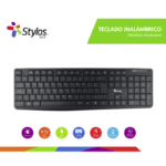Teclado Stylos STPTEC4B, Inalámbrico, RF Inalámbrico + USB, Negro (Español) - Imagen 4