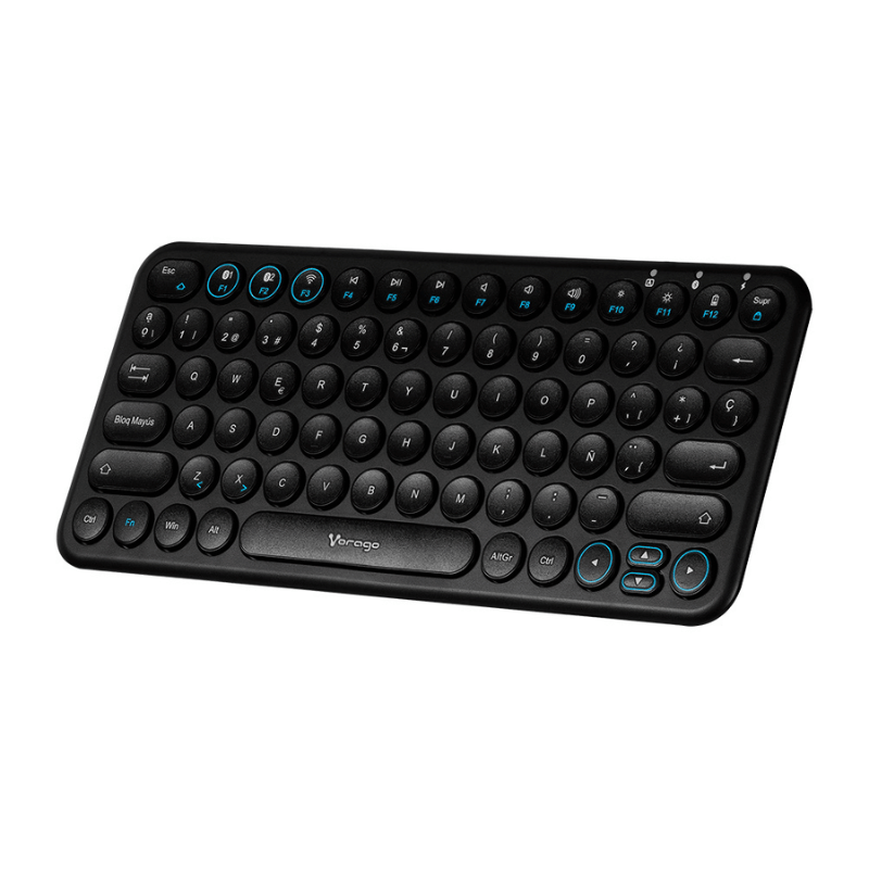 Teclado Vorago KBW-400, Inalámbrico, USB, Negro (Español) - Imagen 3