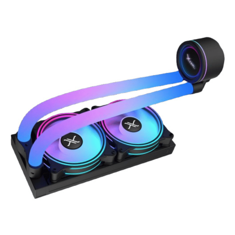 Xzeal AR240 Enfriamiento Líquido para CPU, 2x 120mm, hasta 1800RPM, Negro