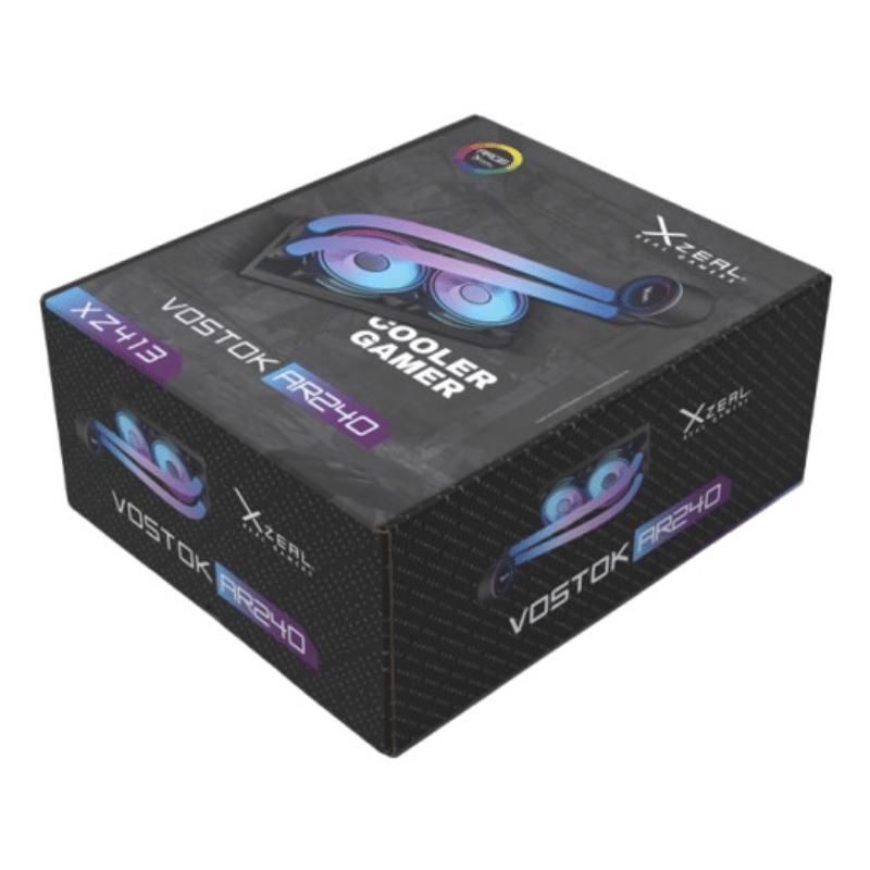 Xzeal AR240 Enfriamiento Líquido para CPU, 2x 120mm, hasta 1800RPM, Negro - Imagen 2