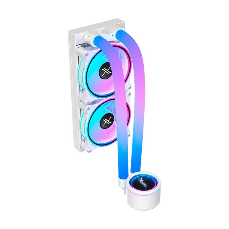Xzeal XZ413 Enfriamiento Líquido para CPU, 2x 120mm, hasta 1800RPM, Blanco - Imagen 2