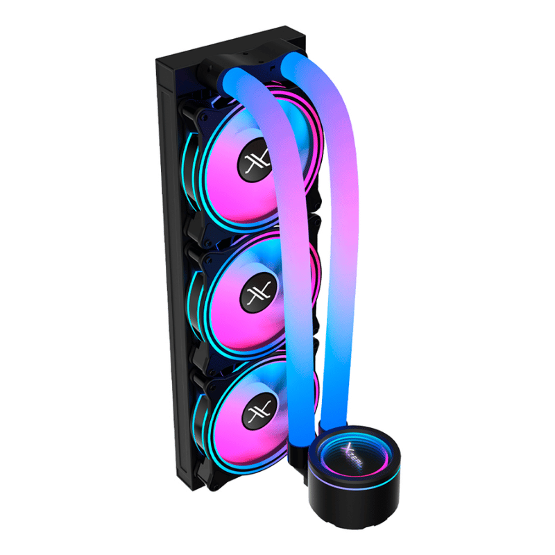 Xzeal XZCO414B Enfriamiento Líquido para CPU, 3x 120mm, hasta 1800RPM, Negro - Imagen 3