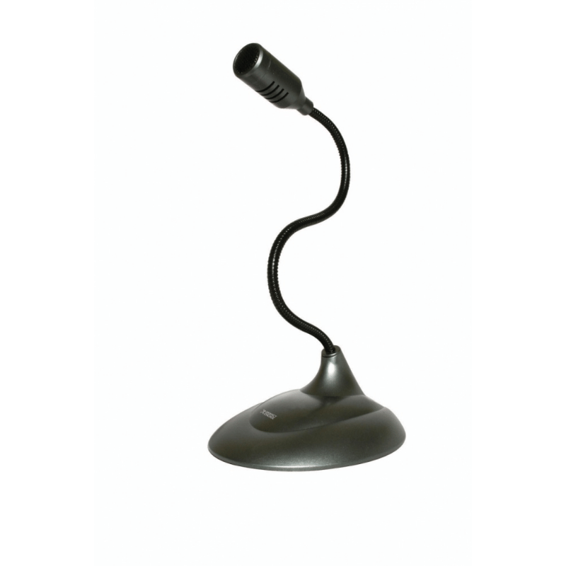 Perfect Choice Micrófono de Lujo con Cuello Flexible, PC-110279, Alámbrico, Negro