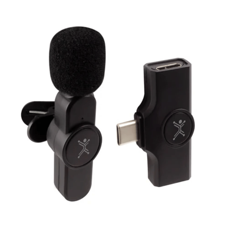 Perfect Choice Micrófono Fidelity, Inalámbrico, USB Typo C, 30 Ohmio, Negro - Imagen 2