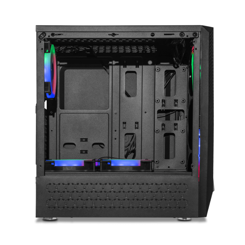 Gabinete Yeyian Crescent Master, Midi-Tower, ATX/Micro-ATX, USB 2.0/3.0, sin Fuente, 3 Ventiladores Instalados, Negro - Imagen 4