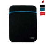 Perfect Choice Funda Reversible de Neopreno para Laptop 14", Negro/Verde