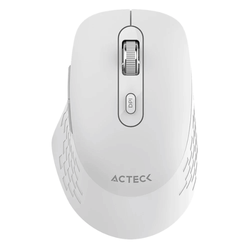 Mouse Acteck Optimize Flow MI480, Inalámbrico, Óptico, 1.600DPI, RF Inalámbrico, Blanco