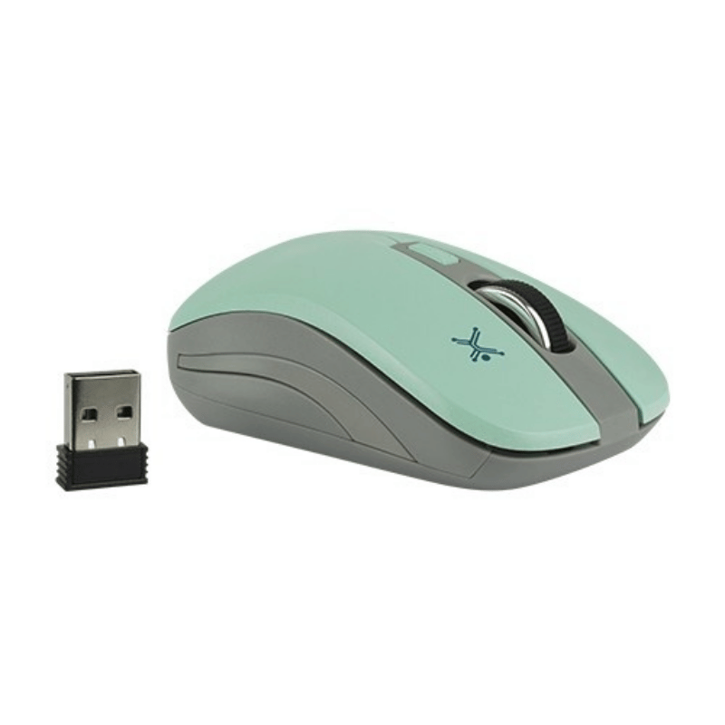 Mouse Perfect Choice Óptico Essential, RF Inalámbrico, 1600DPI, Turquesa/Gris - Imagen 8