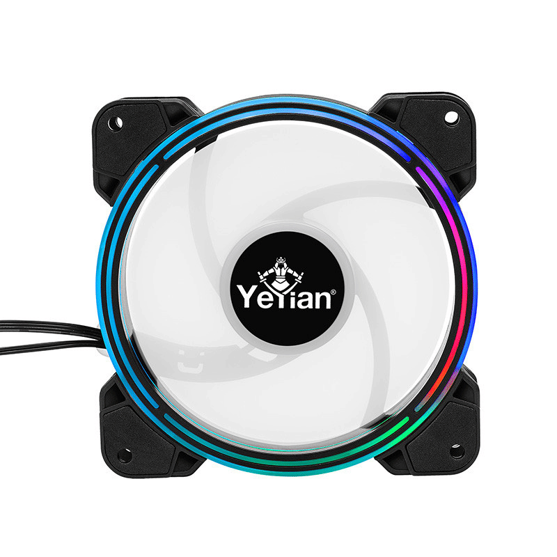 Ventilador Yeyian Typhoon LII Master, 3x 120mm, 1300RPM, ARGB, Negro - Imagen 4