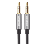 Cable Auxiliar / 3.5mm Macho a Macho / 5m (16.4 ft) / Conectores Oro 24K / TPE / Aluminio / Negro