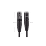 Cable XLR Balanceado / 3 Pines Macho a Hembra / 10 m (32.8 ft) / Triple Blindaje / OFC / Conectores Niquelados - Imagen 4