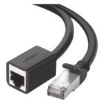 Cable de Extensión Ethernet / Cat6 / F/UTP / RJ45 Macho a Hembra / 1 m (3.3 ft) / 1000 Mbps / 250 MHz / 26 AWG / Blindaje Doble