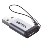 Adaptador USB-A a USB-C / USB 3.0 / 5 Gbps / Carga 3A / Aleación de Aluminio / Compacto