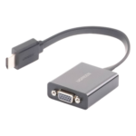 Adaptador HDMI a VGA / 1080P@60Hz / Audio 3.5mm / Alimentación Micro USB / Cable 0.82 ft / Plug & Play - Imagen 4