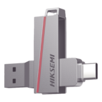 Memoria USB Dual / 128 GB / USB-C y USB-A / Lectura 150 MB/s / Escritura 45 MB/s / Aleación de Zinc Retráctil