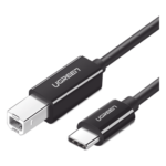 Cable USB-C a USB-B 2.0 / 1 m (3.3 ft) / 480 Mbps / Thunderbolt 3 / Blindaje EMI Triple / Plug and Play