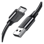 Cable USB-A a Micro USB / 2 Metros (6.56 Pies) / Carga Rápida 18W / USB 2.0 480Mbps / 5,000 Flexiones / Conectores Niquelados