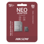Memoria microSD con Adaptador / 64 GB / Clase 10 / Lectura 92 MB/s / Escritura 30 MB/s / NAND TLC / Resistente a Agua y Golpes
