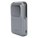 Power Bank Inalámbrico / 10000 mAh / Carga Inalámbrica 7.5W / USB-C 20W / Pantalla TFT con Emojis / Soporte Plegable / Succión Magnética 10N - Imagen 5