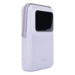Power Bank Inalámbrico / 10000 mAh / Carga Inalámbrica 7.5W / PD 20W USB-C / Pantalla TFT con Emojis / Soporte Plegable / MagSafe Compatible - Imagen 5