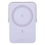 Power Bank Inalámbrico / 10000 mAh / Carga Inalámbrica 7.5W / PD 20W USB-C / Pantalla TFT con Emojis / Soporte Plegable / MagSafe Compatible - Imagen 6