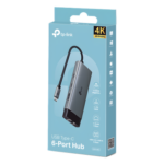 Adaptador HUB / 6 en 1 / USB-C / HDMI 4K@60Hz / Ethernet Gigabit / 100W PD / 4.65 x 1.69 x 0.56 in - Imagen 4